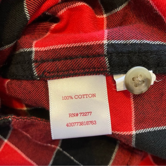 PERFECT SHIRT SOFT BUFFALO PLAID FLANNEL WOMEN SHIRT - MED/LG - Picture 7 of 8